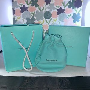 Tiffany &co. box and bag and sash